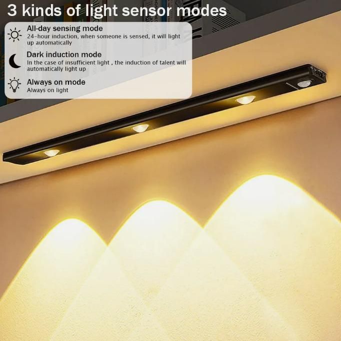 LED Motion Sensor Light With USB Rechargeable