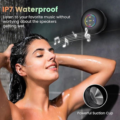 A Waterproof  Bluetooth Shower Speaker