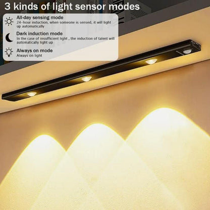LED Motion Sensor Light  With USB Rechargeable