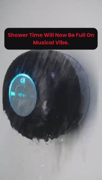 A Waterproof  Bluetooth Shower Speaker