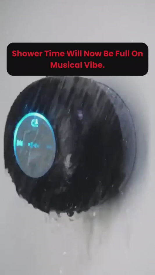 A Waterproof  Bluetooth Shower Speaker