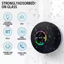 A Waterproof  Bluetooth Shower Speaker